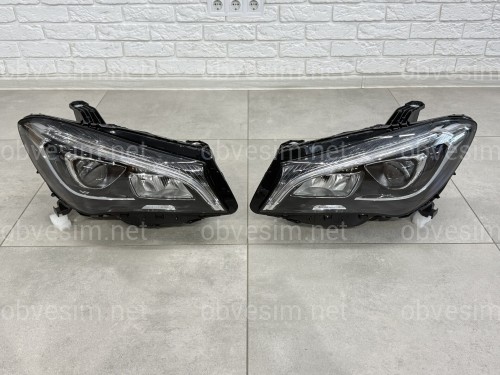 FULL LED фари Mercedes CLA-Class C117 2013-2018 комплектні з блоками 2шт., АПГРЕЙД ГАЛОГЕН У LED