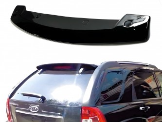 Спойлер козирок Kia Sportage 2004-2009 ABS пластик, колір чорний глянець