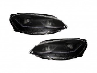 FULL LED BLACK фари Volkswagen Golf 7 2012-2016 у стилі рестайлінг 7.5
