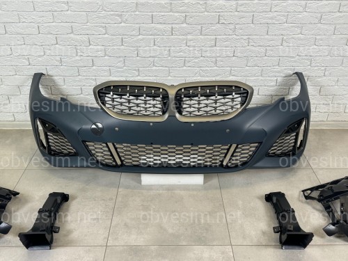 Передній бампер у зборі з ніздрями M 340i BMW 3 series G20 G21 2019-2022