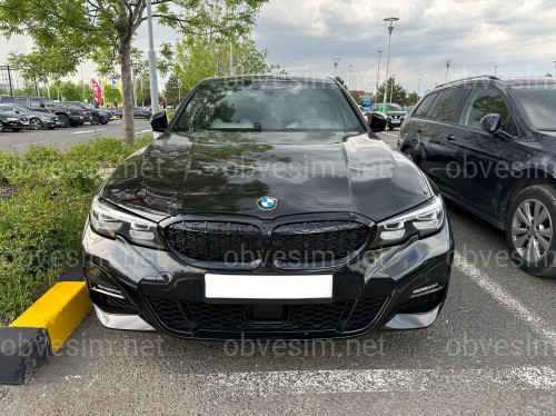 Решітка радіатора Diamond black BMW 3 Series G20 G21 2019-2022 чорний глянець