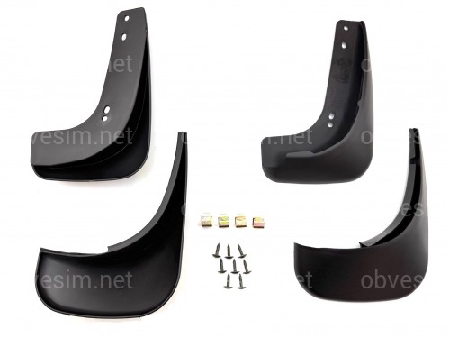 Бризковики Volkswagen Touran/Caddy 2003-2015, Дизайн 2 комплект 4шт