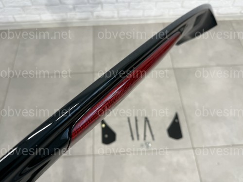 Спойлер багажника Honda Civic зі стоп сигналом 2006-2011 ABS пластик, колір чорний глянець