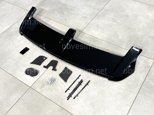 Спойлер козирок Honda CR-V III 2006-2012 ABS пластик, чорний глянець