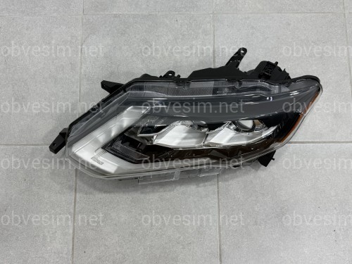 Ліва фара Full LED 2 лінзи ХРОМ для Nissan Rogue 32 2017-2020