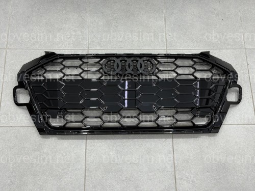 Решітка радіатора S-Line для Audi A4 B9 2020-2023, колір чорний