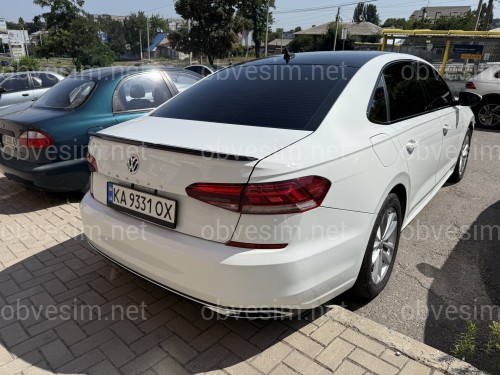 Спойлер лип Volkswagen Passat B9 USA 2019-2022 ABS пластик колір чорний