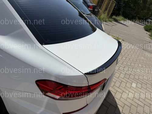 Спойлер лип Volkswagen Passat B9 USA 2019-2022 ABS пластик колір чорний