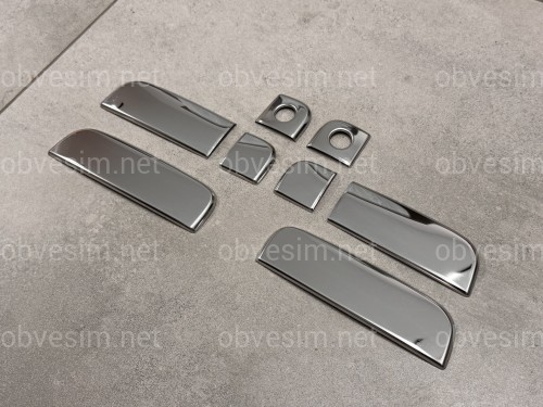 Накладки на ручки Kia Soul 2007-2011 плоскі ручки (нержавіюча сталь)