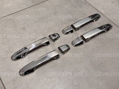 Накладки на ручки Toyota Yaris 2011-2015 (нержавіюча сталь)
