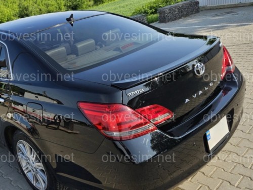 Спойлер лип на багажник Toyota Avalon 2006-2010 ABS пластик, колір чорний