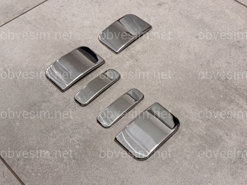 Накладки на ручки Citroen Berlingo 1996-2007 (нержавіюча сталь) 3 шт.
