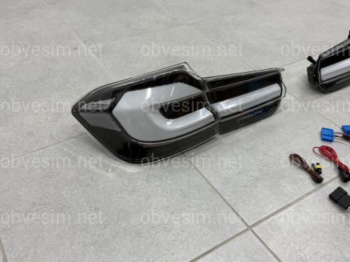 Задні ліхтарі SMOKE G30 Style для BMW 3 series F30 2012-2018