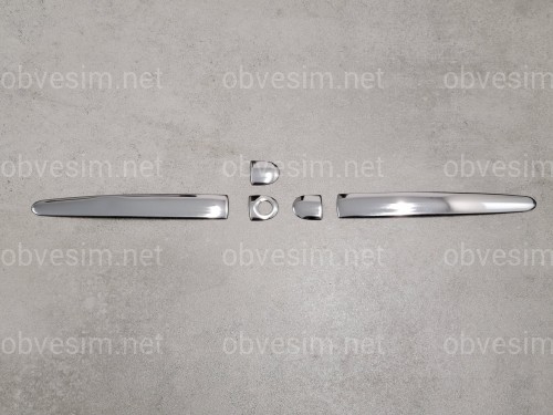 Накладки на ручки Toyota Land Cruiser Prado 150 2009-2015 Lexus style (нержавеющая сталь)