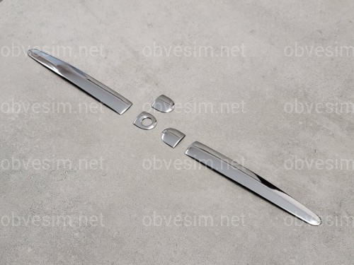 Накладки на ручки Toyota Land Cruiser Prado 150 2009-2015 Lexus style (нержавеющая сталь)