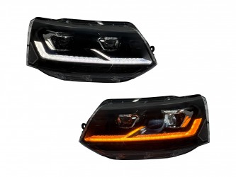 Full led фари стиль Multivan T6.1 2020+ для T5 2010-2015 (ліва+права) комплектні з блоками