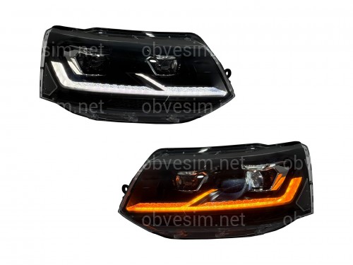 Full led фари стиль Multivan T6.1 2020+ для T5 2010-2015 (ліва+права) комплектні з блоками