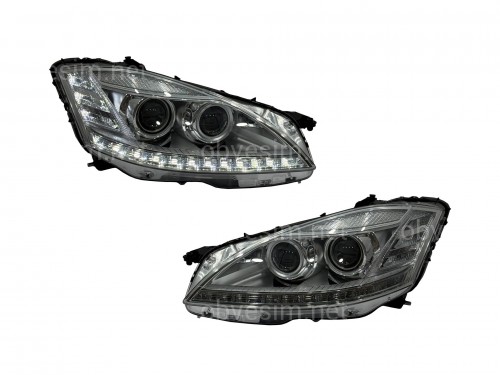 Фари ксенон + галоген для Mercedes-Benz S-class W221 2005-2013, комплект 2шт.