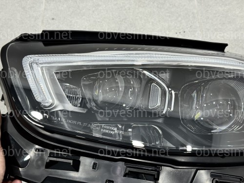 Фари Full LED у стилі MULTIBEAM рестайлінг для Mercedes E-Class W213 2020-2023, комплект 2шт.
