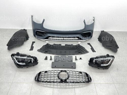 Рестайлінг комплект обвісу AMG GLC63 2020+ для Mercedes-Benz GLC class X253 2015-2019