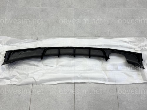 Дифузор накладка заднього бампера M-Performance BMW 3 series F30 2012-2018 під одну подвійну вихлопну трубу ГЛЯНЦЕВИЙ 00----