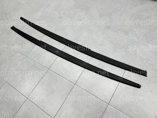 Леза під пороги M-Perfomance BMW 3 series F30 F31 2012-2018 2шт. чорний глянець