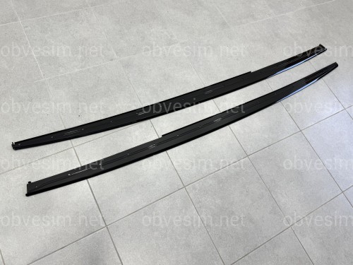 Леза під пороги M-Perfomance BMW 3 series F30 F31 2012-2018 2шт. чорний глянець