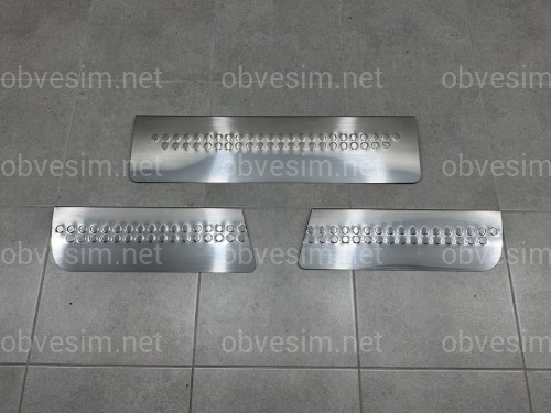 Накладки на пороги Mercedes Sprinter W906 2006-2013 (широкі) 3 шт.