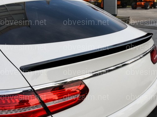 Спойлер лип багажника Mercedes-Benz GLE COUPE C292 2015-2018, ABS пластик колір чорний глянець