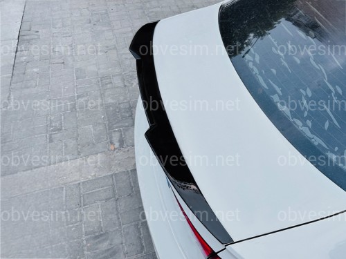 Спойлер ліп стиль M4 для Audi A3 2013-2020 ABS пластик, колір чорний глянець