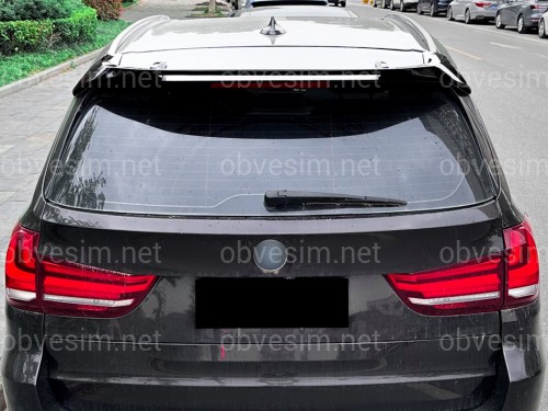 Спойлер на кришку багажнику BMW X5 F15 2013-2018 ABS пластик, колір чорний глянець