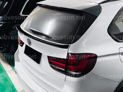 Спойлер під скло (нижній) BMW X5 F15 2013-2018 ABS пластик колір, чорний глянець