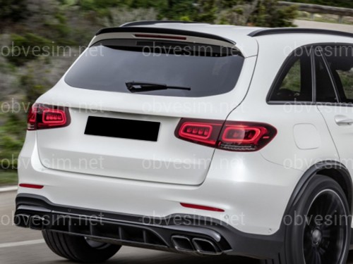 Спойлер GLC63 Mercedes-Benz GLC X253 2015-2023 ABS пластик, цвет черный глянец