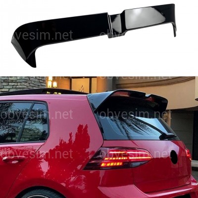 Спойлер козирок стиль Oettinger Volkswagen Golf 7 7.5 2013-2020 ABS пластик, колір чорний глянець