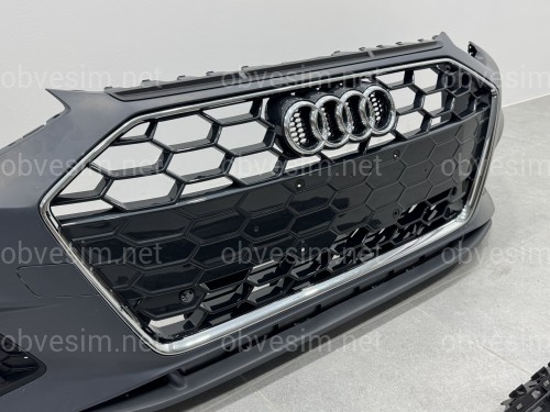 Бампер передній у зборі S-Line ХРОМ для Audi A4 B9 2020-2023