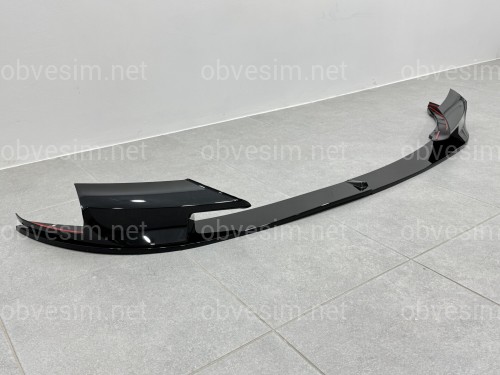 Спідниця переднього бампера спідниця M5 style BMW 5 series F10 F11 2010-2016 ABS пластик, чорний глянець