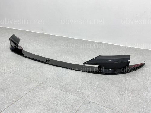 Спідниця переднього бампера спідниця M5 style BMW 5 series F10 F11 2010-2016 ABS пластик, чорний глянець