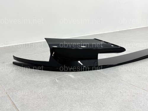 Спідниця переднього бампера спідниця M5 style BMW 5 series F10 F11 2010-2016 ABS пластик, чорний глянець