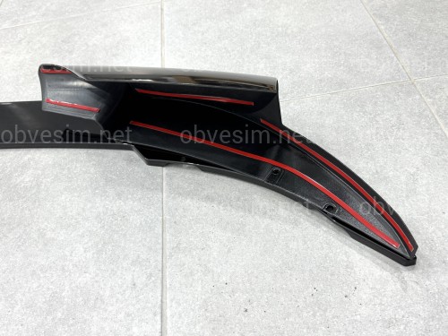 Спідниця переднього бампера спідниця M5 style BMW 5 series F10 F11 2010-2016 ABS пластик, чорний глянець