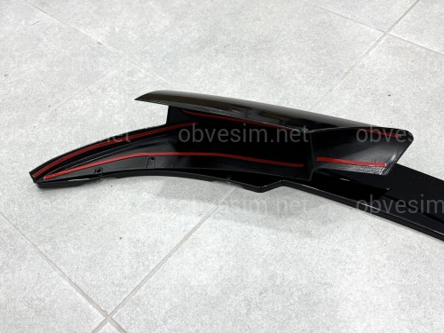 Спідниця переднього бампера спідниця M5 style BMW 5 series F10 F11 2010-2016 ABS пластик, чорний глянець