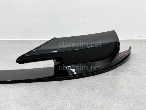 Спідниця переднього бампера спідниця M5 style BMW 5 series F10 F11 2010-2016 ABS пластик, чорний глянець