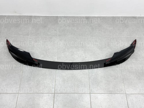 Спідниця переднього бампера спідниця M5 style BMW 5 series F10 F11 2010-2016 ABS пластик, чорний глянець