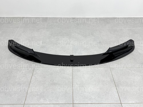 Спідниця переднього бампера спідниця M performance BMW 3 series F30 F31 2012-2018 абс пластик, чорний глянець