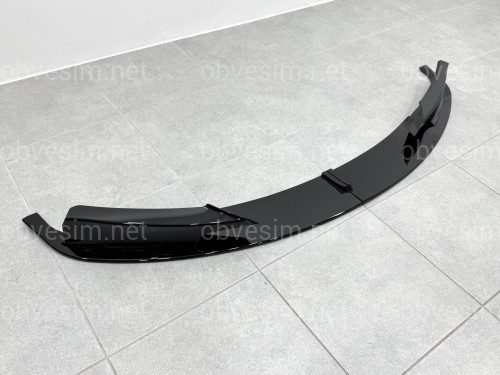 Спідниця переднього бампера спідниця M performance BMW 3 series F30 F31 2012-2018 абс пластик, чорний глянець