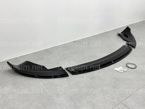 Накладка переднього бампера для Tesla Model 3 2025- ABS пластик, колір чорний глянець