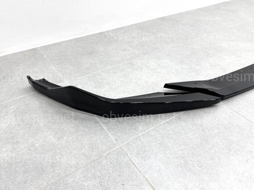 Спідниця накладка переднього бампера M5 BMW 5 series G30 G31 M5 F90 LCI 2020-2023 ABS пластик, чорний глянець
