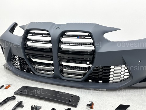 Комплект обвісу M4 G82 G83 ШИРОКА ВЕРСІЯ для BMW 4 series G22 G23 2020- (капот, крила, бампера в зборі, решітка, пороги)