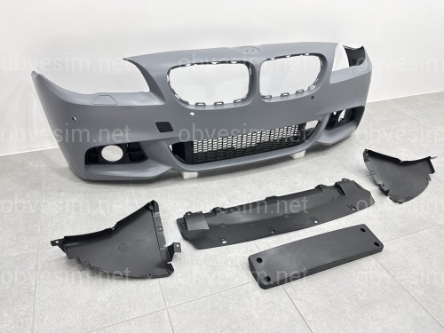 Комплект обвісу M paket рестайлинг 2013+ для BMW 5 series F10 2010-2016 (передній / задній бампер, пороги)