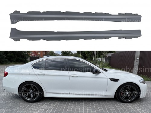 Накладки на пороги M-paket BMW 5 series F10 F11 2010-2016