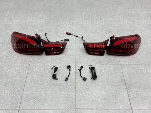 Задні LED ліхтарі стиль M4 для BMW 4 series F32 F33 F36 F82 F83 2013-2020 червоні, комплект 4шт.